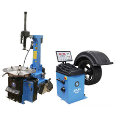 Atlas TC755 Wheel Clamp Tire Changer + WB49-2 2D Computer Wheel Balancer Combo