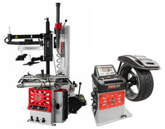Atlas Platinum PTC300 Wheel Clamp Tire Changer + PWB50 Computer Wheel Balancer Combo