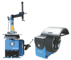 Atlas TC221 Wheel Clamp Tire Changer + WB11 Computer Wheel Balancer Combo