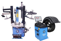 Atlas TC229DAA Wheel Clamp Tire Changer + WB49-2 2D Computer Wheel Balancer Combo