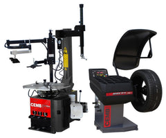 CEMB SM825EVOPA Swing-Arm Tire Changer + ER71 Digital Wheel Balancer Combo