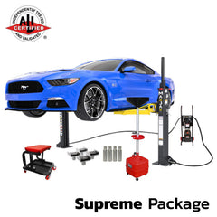 MaxJax M7K ALI Certified Portable Two Post Lift Supreme Package