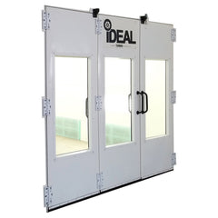 iDEAL Side Downdraft Paint Booth Rear Tri-Fold Drive-Thru Door Kit