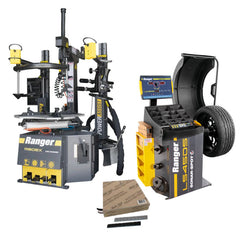 Ranger R80EX Tire Changer + LS45DS Wheel Balancer + Weights Combo