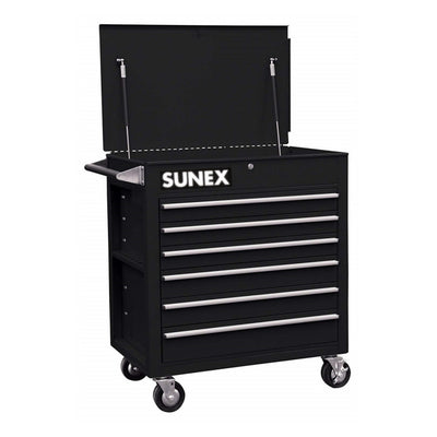 Sunex 8057BK Professional 6-Drawer Tool Cart