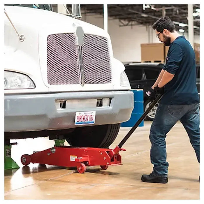 AFF 3120 5-Ton Long Chassis Service Jack In Use