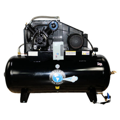 Atlas AF9P-120H Two Stage 7.5HP 120 Gallon Air Compressor Plus Pkg