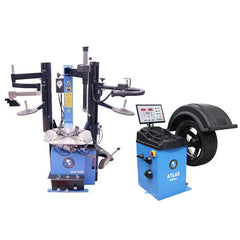 Atlas TC229DAA Wheel Clamp Tire Changer + WB49-2 2D Computer Wheel Balancer Combo