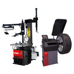CEMB SM825EVOPA Swing Arm Tire Changer + EZ10 3D Data Entry Wheel Balancer Combo