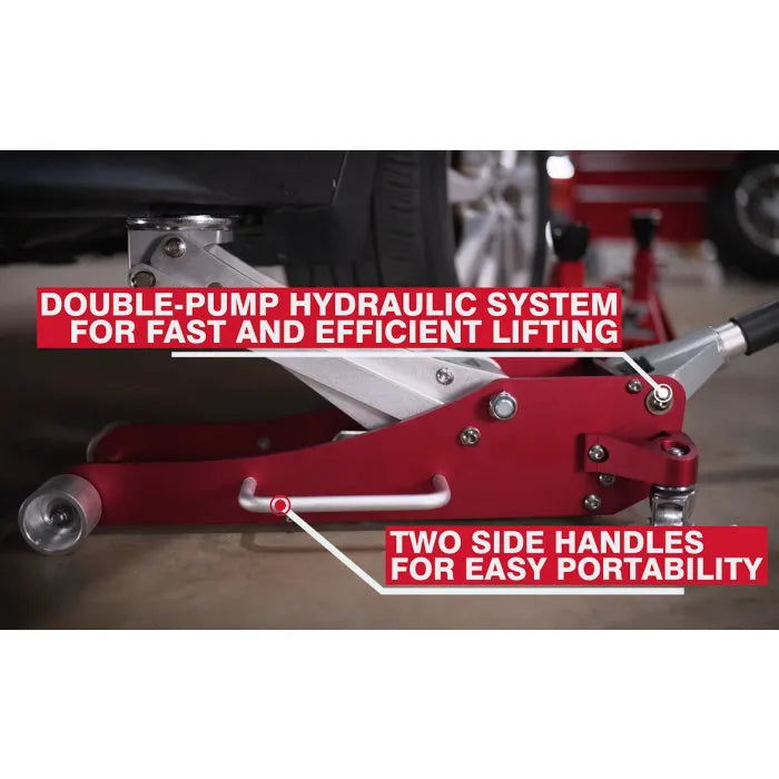 AFF 210 3-Ton Aluminum Service Jack In Use