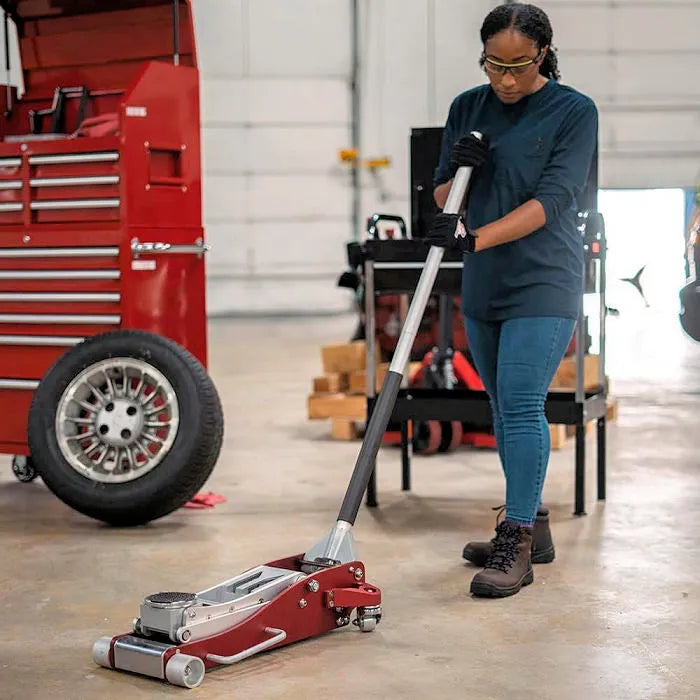AFF 210 3-Ton Aluminum Service Jack In Use