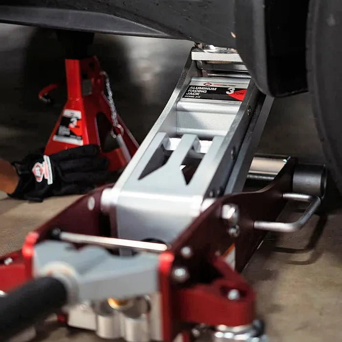 AFF 210 3-Ton Aluminum Service Jack In Use