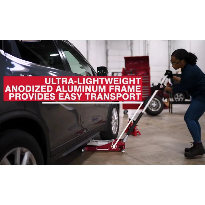 AFF 208 2-Ton Aluminum Service Jack In Use