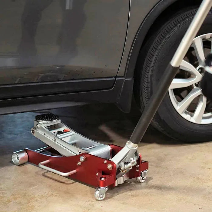AFF 208 2-Ton Aluminum Service Jack In Use
