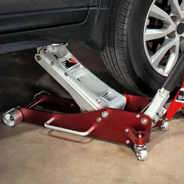 AFF 208 2-Ton Aluminum Service Jack In Use