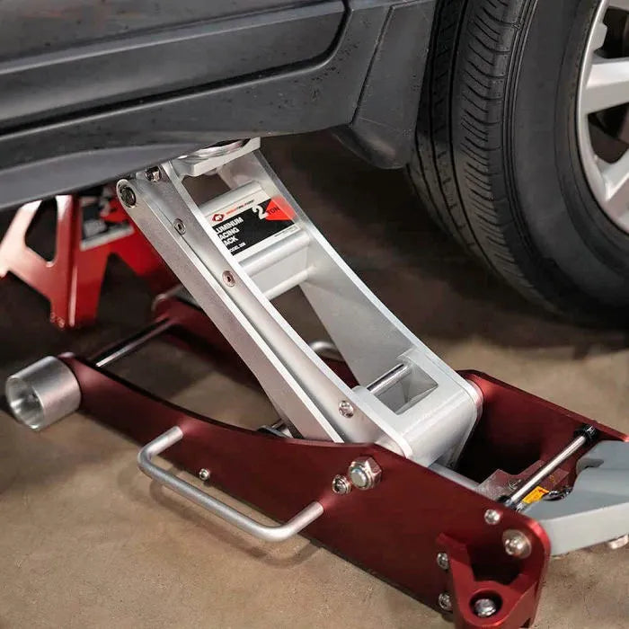 AFF 208 2-Ton Aluminum Service Jack In Use