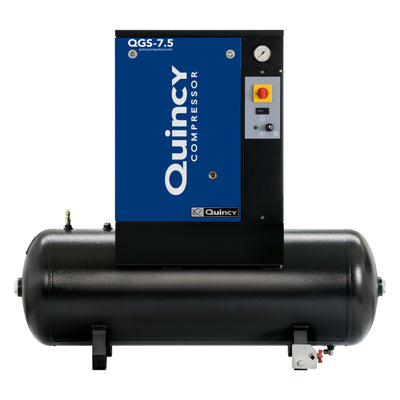 Quincy QGS-7.5-TM-1 Tank Mount 7.5HP Rotary Screw Air Compressor